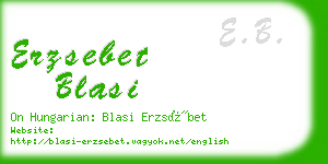 erzsebet blasi business card